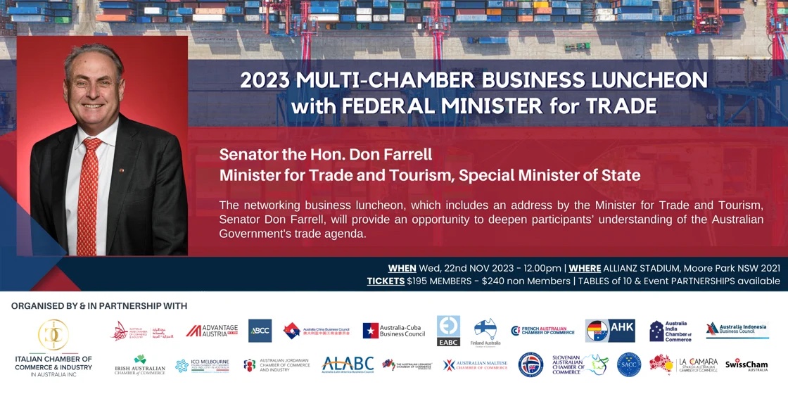2023 Multi-Chamber Event Business Luncheon with Federal Minister for Trade and Tourism